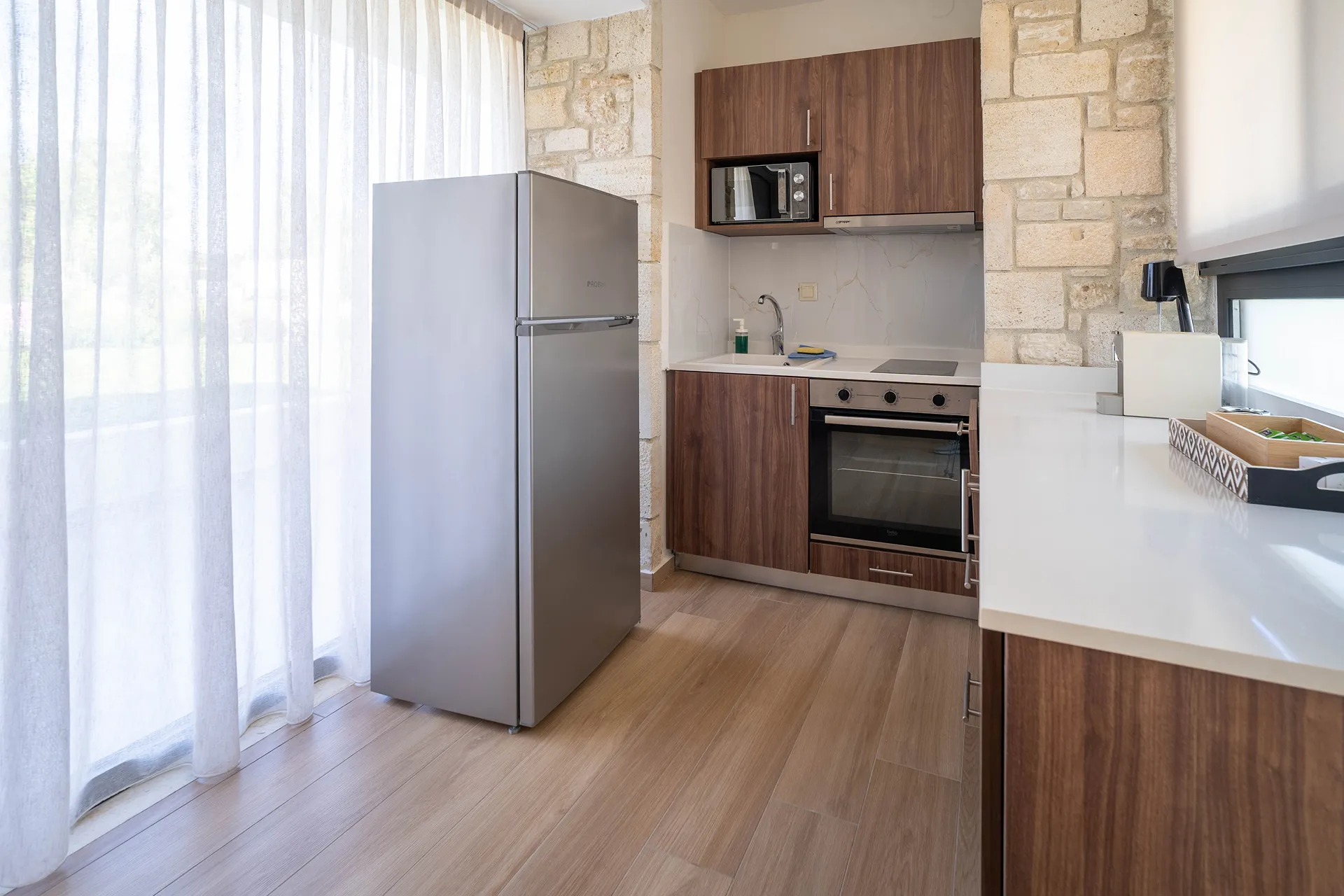 The Olive Path-Villa K1 Fos Double Room with Private Swimming Pool kuhinja